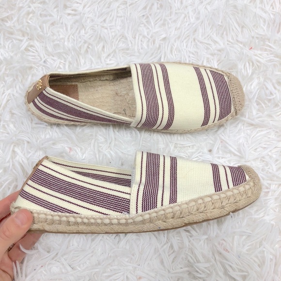 Tory Burch Shoes - {NEW} Tory Burch Striped Espadrilles